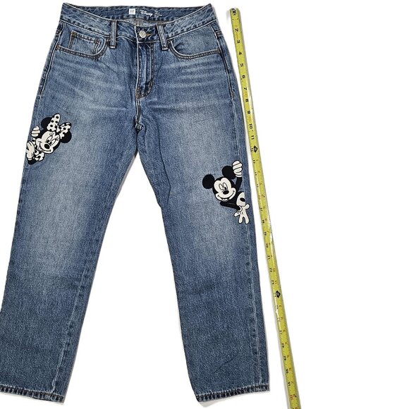 GAP Kids Disney Mickey Minnie Girlfriend Jeans Size 12 Regular - Picture 7 of 11
